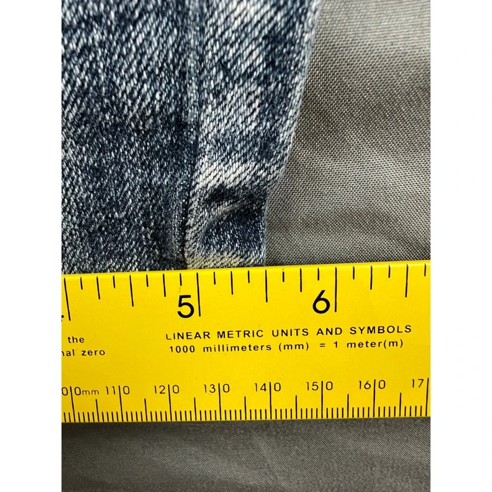 Zanadi Jeans Womens 9 Skinny Blue Embroidered Rhinestone Pockets Low Rise Good